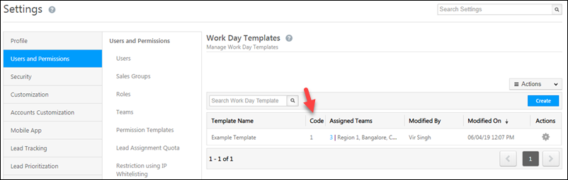 workday template code